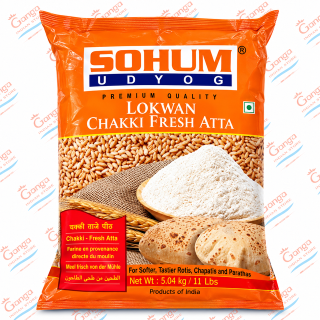 SOHUM LOKWAN CHAKKI FRESH ATTA (5kg)