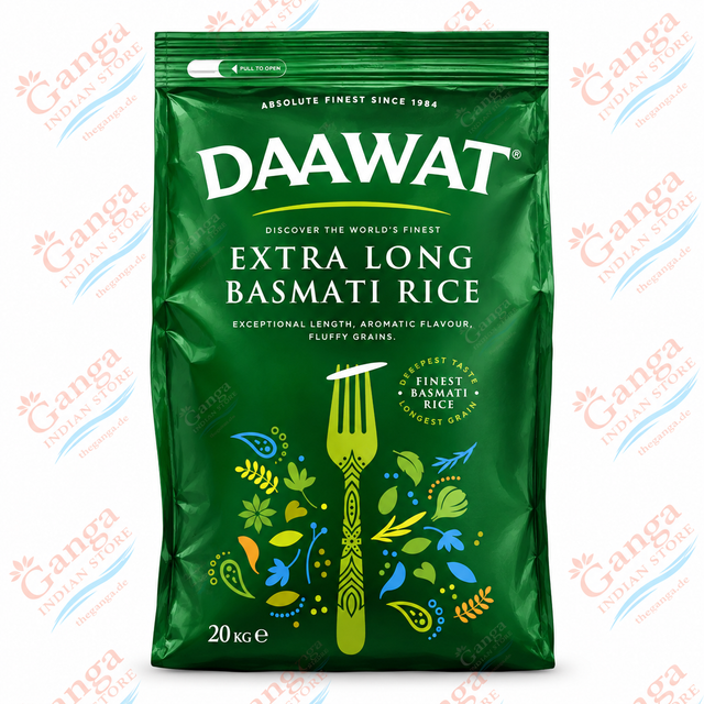 DAAWAT EXTRA LONG BASMATI RICE 20 kg