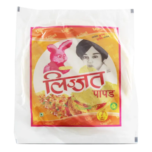 LIJJAT PAPAD GARLIC 7" 200g