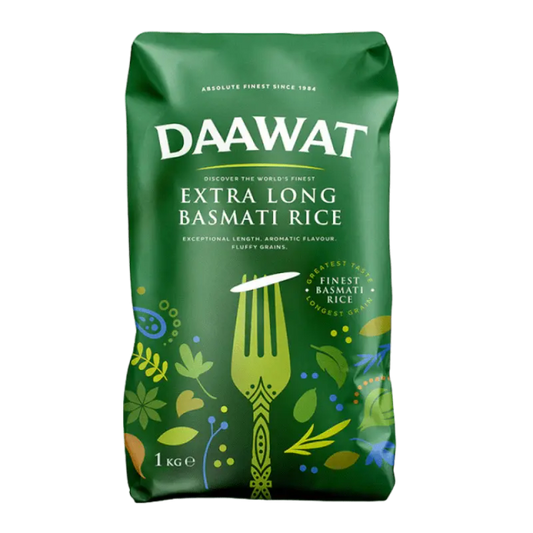 DAAWAT EXTRA LONG BASMATI RICE 1KG